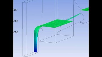 ANSYS CFX CFD simulation. Non Newtonian Flow, Heat loss, Molten Slag 3D Video 5