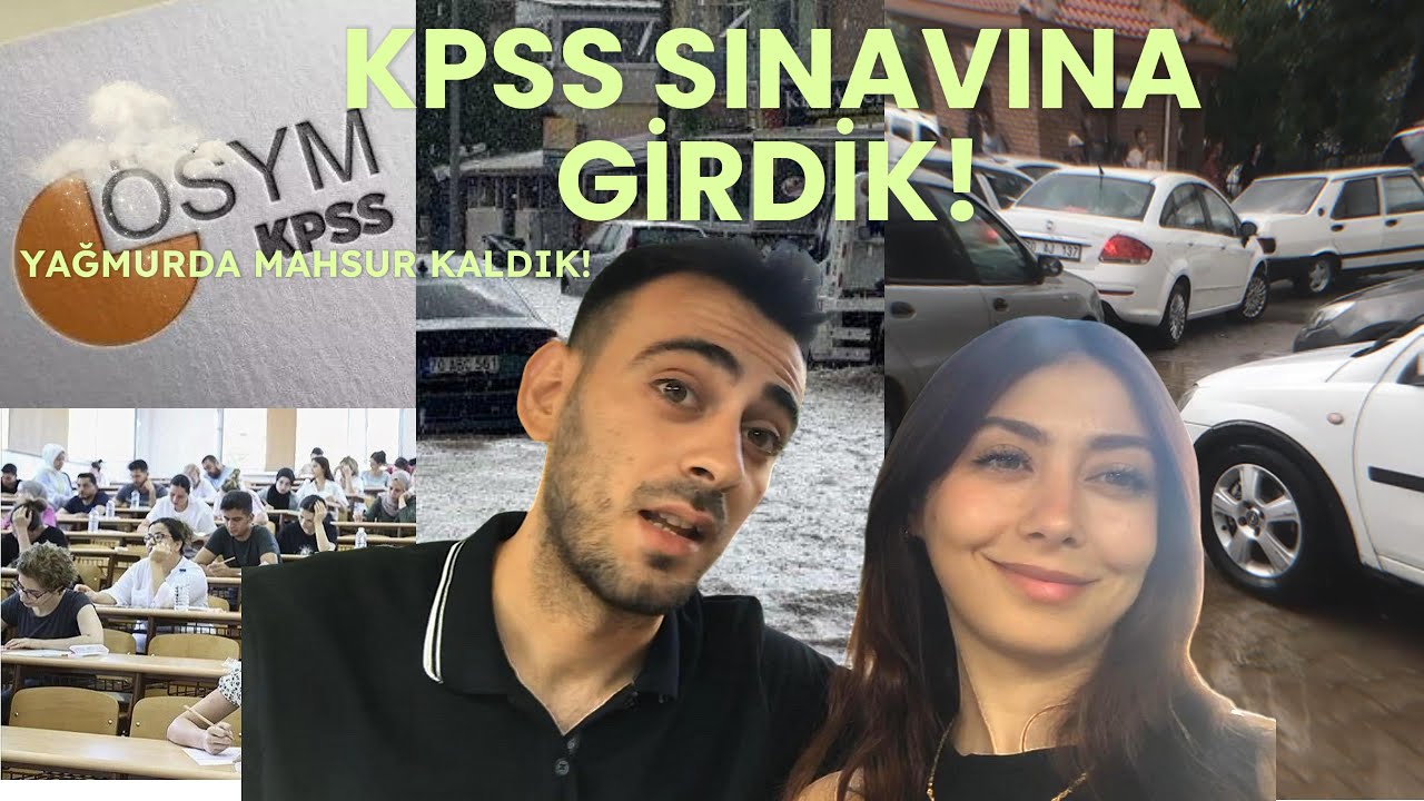 KPSS Sınavına Girdik! (Yağmurda Mahsur Kaldık!) | VLOG