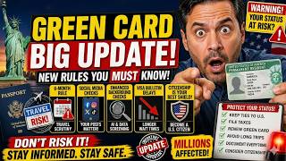 Green Card Holders WARNING 2026 🚨 New Rules You MUST Know (Travel, Social Media, Citizenship Risks)