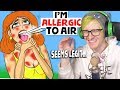 She's "Allergic to Air" - Reacting to "True Story" Animations