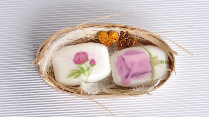 Decoupage tutorial - flower soap -----  DIY By Catherine  :)