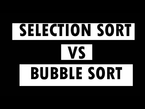 Bubble Sort Vs Selection Sort