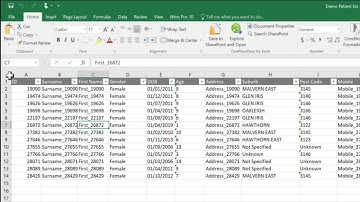 Export, Format and Print POLAR Patient Lists within EXCEL
