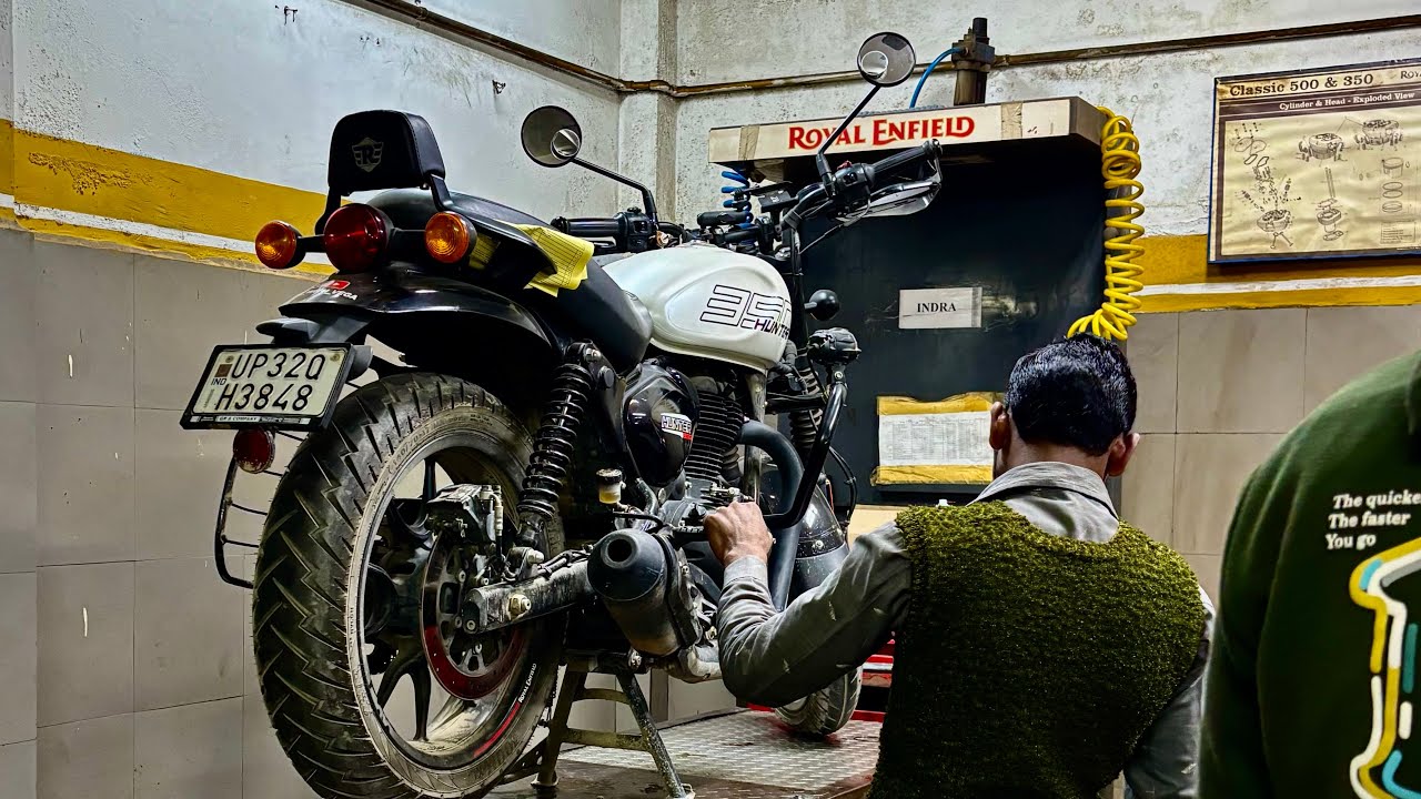 Royal enfield Hunter 350 3rd service - 10000km/cost