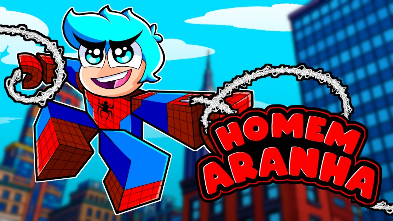 VIREI o HOMEM ARANHA no Roblox