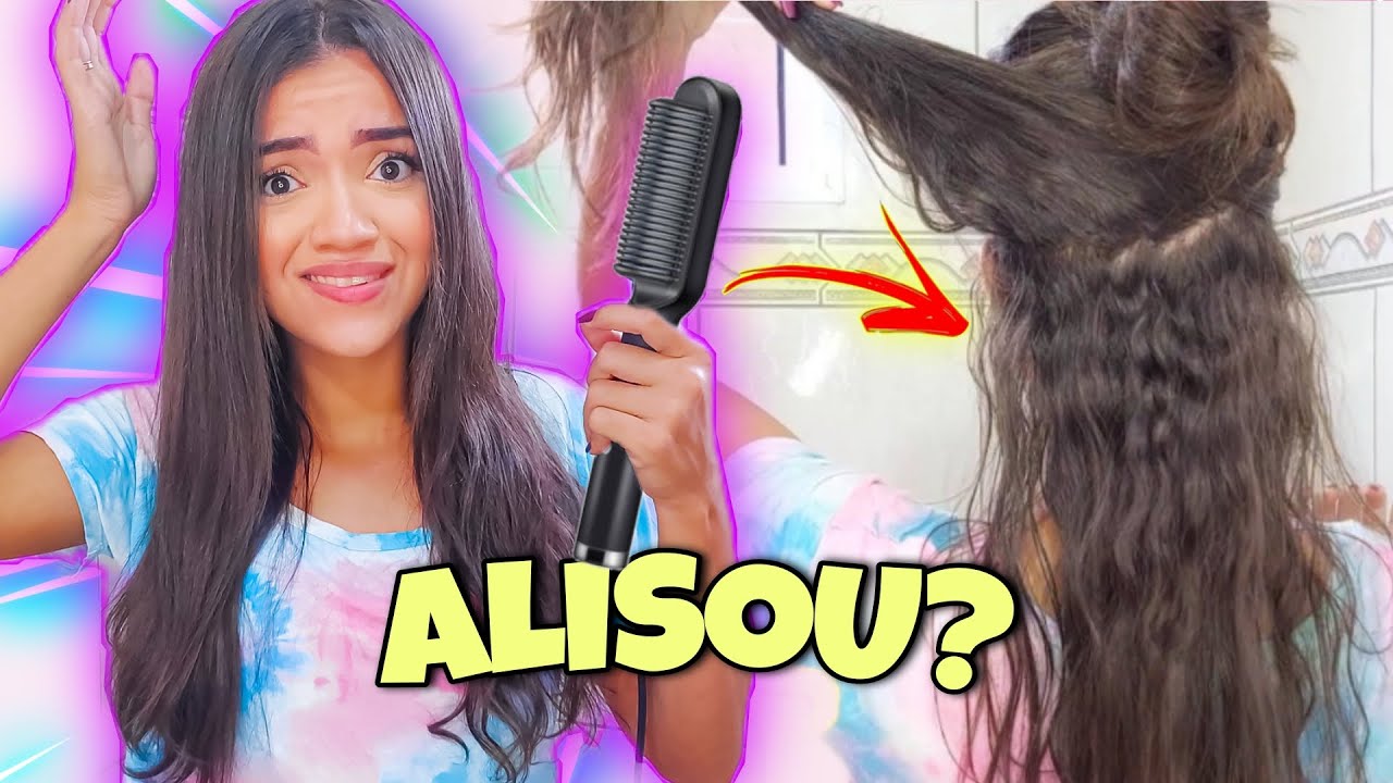 testei NOVAMENTE a ESCOVA ALISADORA Anion Hair 3 em 1 no meu cabelo