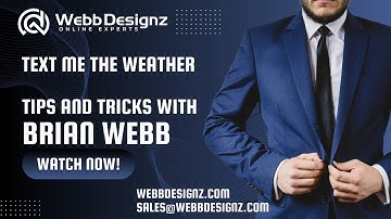 Get weather updates to your phone using IFTTT. Tips and Tricks with Brian Webb from WebbDesignz