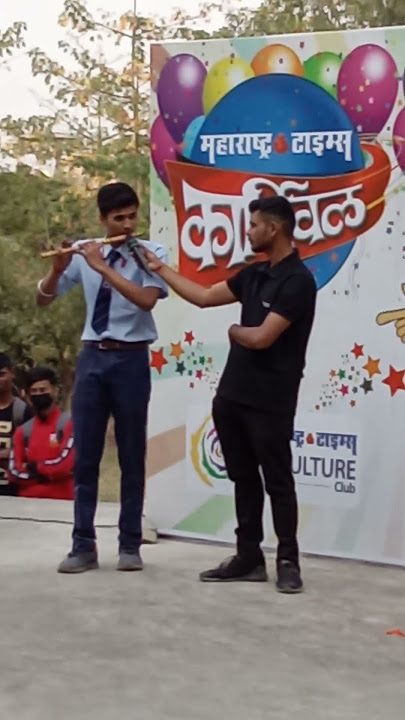 Flute music of Radhakrishna by PCE Student at Maharshtra Times Carnival 2023