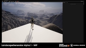 LandscapeGenerator - Alpha 01 - WIP - Houdini and Unreal Engine 5.