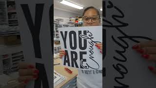 Make wall decor with our single color screen print transfers