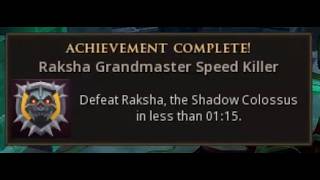 Raksha Grandmaster Speed Achievement (Melee - EOC 2.0)