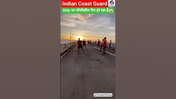 Coast Guard Ship पर Vollyball #shortsfeed #icg #coastguard #shorts #indiannavy #viralshorts #reels