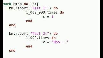 Programming With Ruby Episode 16, Benchmarking