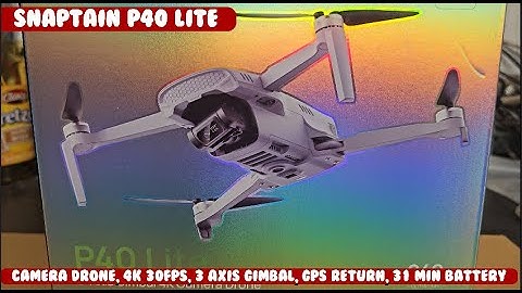 Snaptain P40 Lite drone, 249 gram, 4k/30fps. 3-assige gimbal, 31 minuten vliegtijd, ultralicht