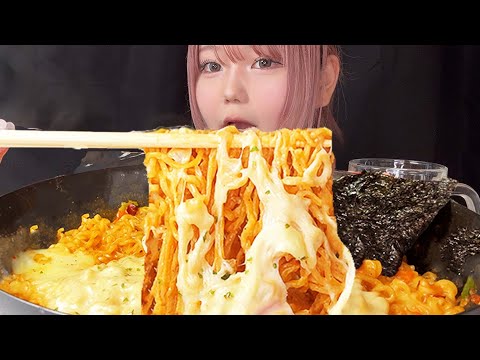 ASMR 辛ラーメン【咀嚼音/ モッパン/Mukbang/ Eating Sounds】