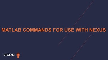 Nexus How To - Model with Matlab