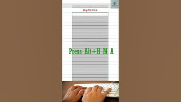 Merge Cells Like a Boss in Excel! ⚡ Alt + H M A Trick 💥 #shorts #ytshorts #excelshortcuts #excel