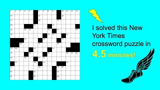 Solving a New York Times Crossword Puzzle in 4.5 Minutes