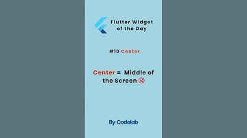 Widget of the Day #10 – Center (Flutter Shorts)
