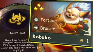 LUCKY PAWS! - 3 STAR KOBUKO REROLL 8 BRUISER! I Set 11 TFT