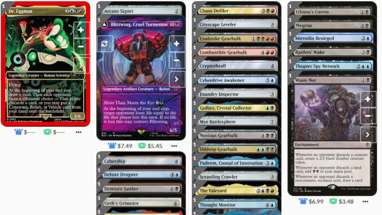 dr eggman mtg commander deck Dr. [2084] [Borderless] [Secret Lair X Sonic: Friends and Foes] [Secret Lair Drop] [Foil] – Face to Face Games or you may put a Construct Dr.Eggman (Artifact Crearures Onl) •