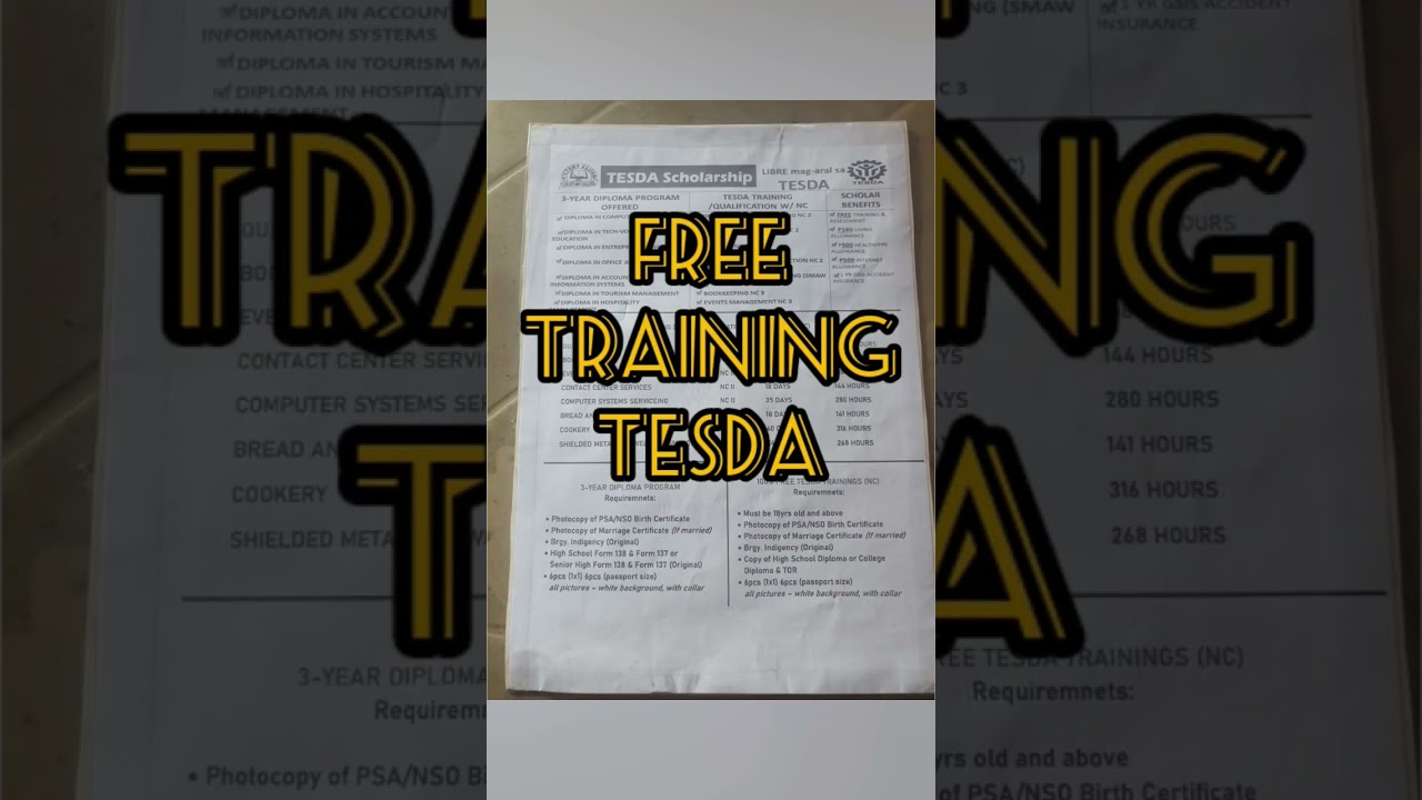 BOKKEEPING NCIII FREE TRAINING TESDA ACCREDITED