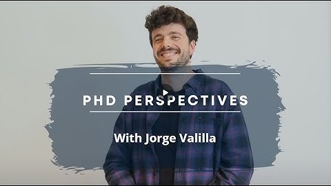 PhD Perspectives - Completing a doctorate at IMDEA Materials Institute with Jorge Valilla
