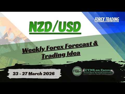NZDUSD Weekly Forex Forecast for 23 - 27 March 2026 by CYNS on Forex