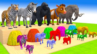 5 Giant Duck, Monkey,Piglet, Cow, Elephant, Tiger, Dinasaur Transfiguration funny animal 2023