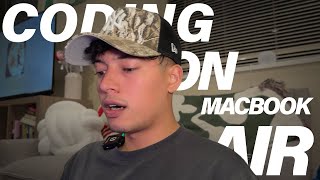 CODING WITH M2 MACBOOK AIR IN 2024 @Apple @GOVEE