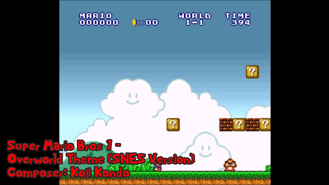 Super Mario All Stars (Super Mario Bros) - Overworld Theme (HIGH QUALITY)