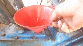 Changing Manual Shift Transmission Fluid On A Ford 2000 Tractor