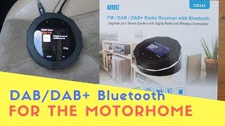 DAB And Bluetooth For The Motorhome | August DR245 FM / DAB / DAB+ Radio Receiver With Bluetooth