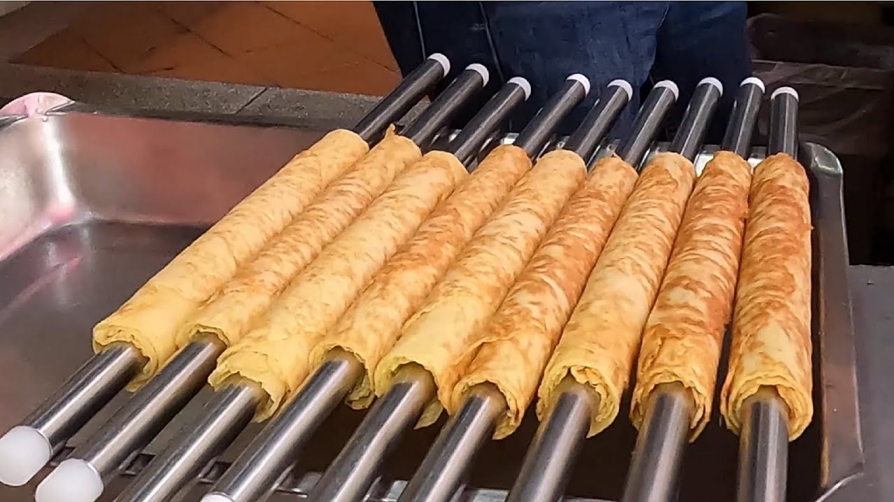 街頭美食！網友激推手工蛋捲製作技術 - 悠哉悠齋 / Amazing Handmade Egg Roll Cookie Recipe in Taiwan Street Food