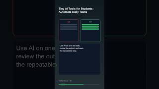 Tiny AI Tools for Students: Automate Daily Tasks #Shorts