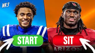 START or SIT For Every RB & WR - Week 3 Fantasy Football