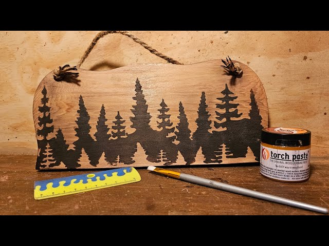 Easy to wood burn 🔥 with Torch Paste! #woodburn