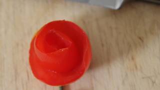 How to Make a Tomato Rose