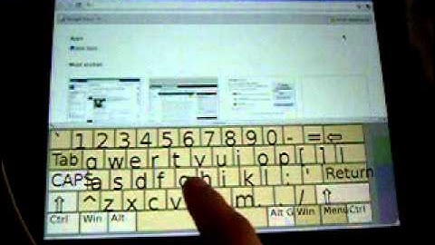 Ubuntu linux on HP touchpad with gestures & onscreen keyboard: chrome