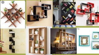Corner wall shelves design |Home wooden wall decorating ideas 2023 |Wooden Bookshelf | corner racks