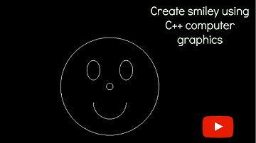 Create smiley face in c++ | computer graphics | computer graphics program | C++ computer graphics