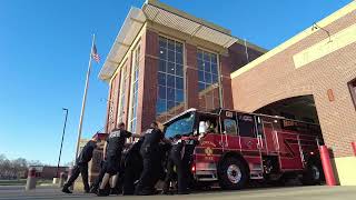 Hopkins Fire Department Push-In Ceremony