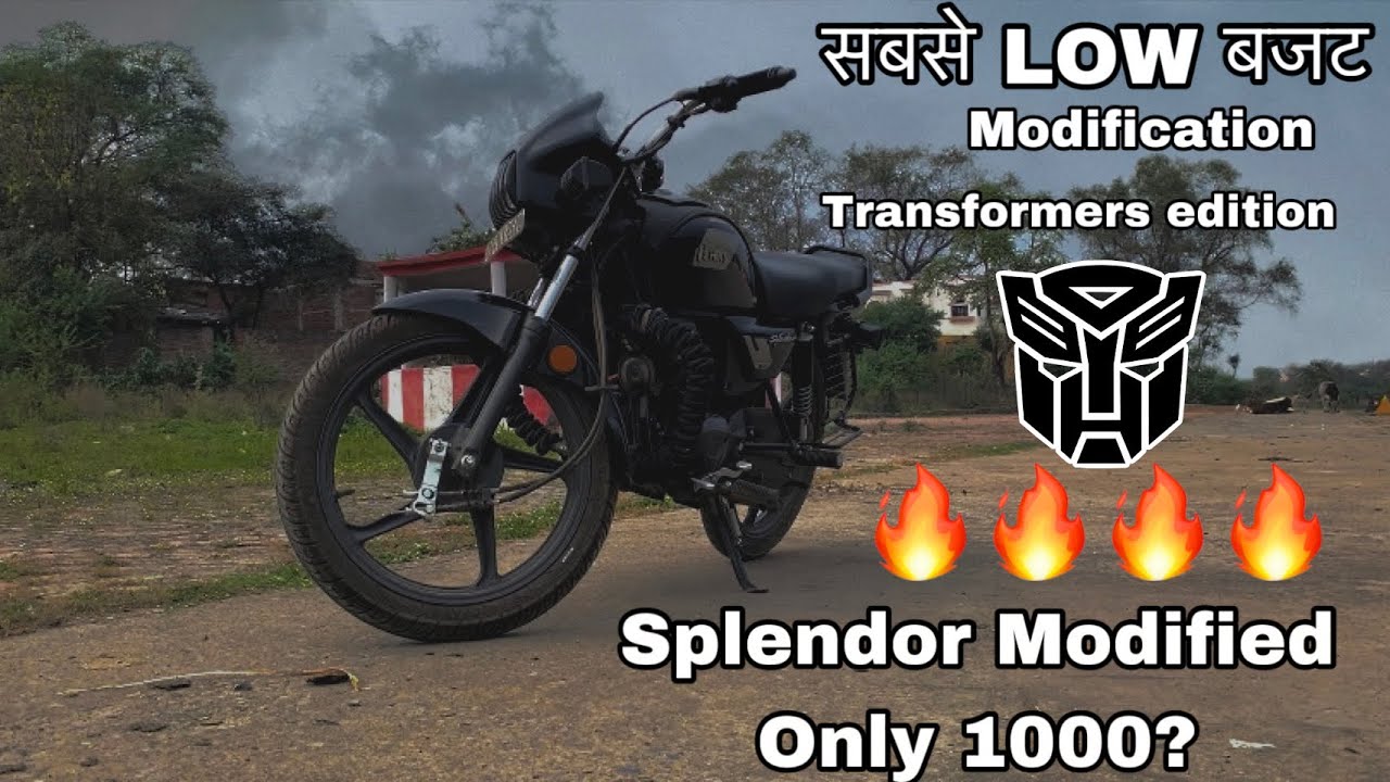 SPLENDOR MODIFIED TRANSFORMER EDITION( Low Budget)🔥🔥🔥 #splendor # ...