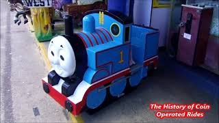 2000S Coin Operated Steam Engine Kiddie Ride - Thomas The Tank Engine