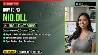 Fix nio.dll Java Error!