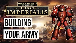 How do you build a Space Marine (Blood Angels) Army for Legions Imperialis?