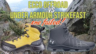 Hiking shoes - ECCO Offroad VS UNDER AMOUR Micro G Strikefast