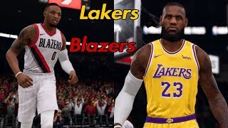 Nba live 19 - lakers vs. trailblazers | regular season opening night