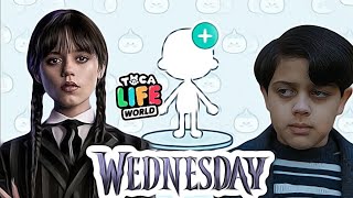 Wednesday Addams and Pugsley Addams😳  Toca Life World Ortega yields bags of piranhas Jenna Toca Boca screenshot 5