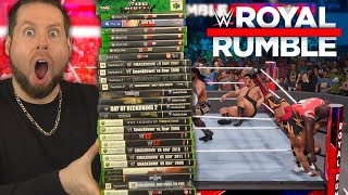 Attempting the Royal Rumble on EVERY WWE Video Game screenshot 2